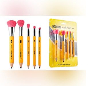 Limited Edition Moschino + Sephora Pencil Makeup Brush set